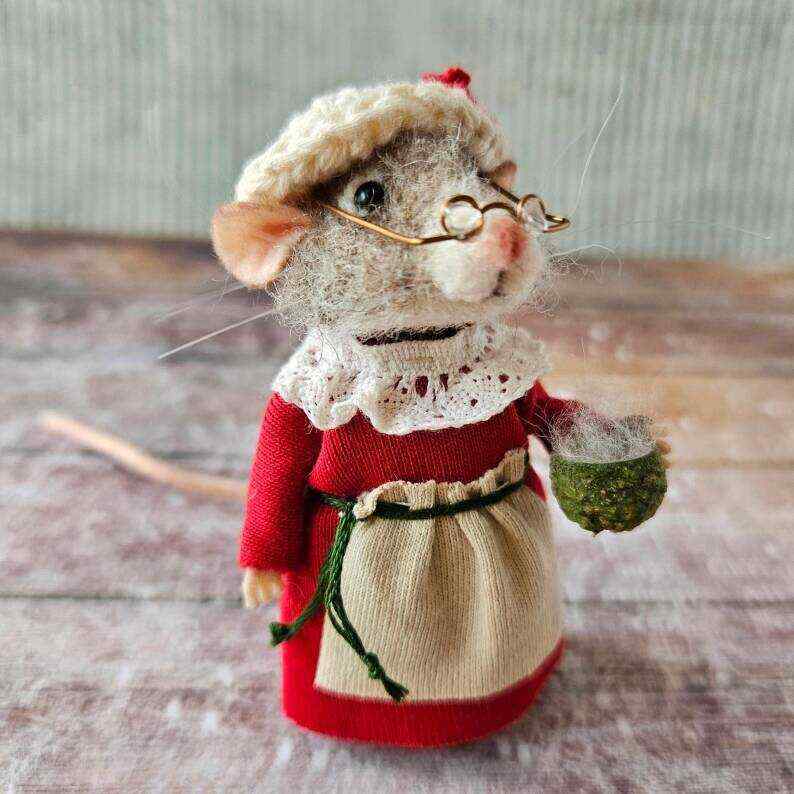 Cute Needle Felted Mouse