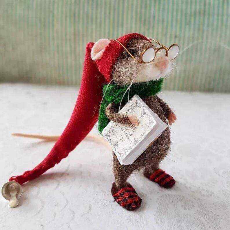 Cute Needle Felted Mouse