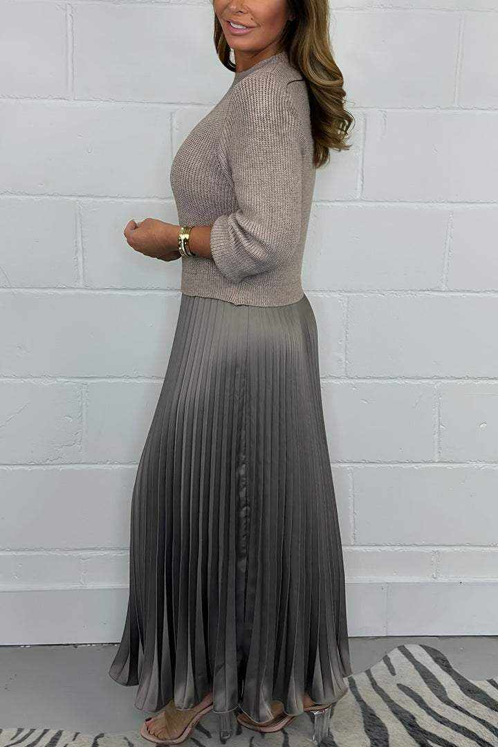 On Sale🔥Long Sleeve Jumper & Pleated Bottom Dress
