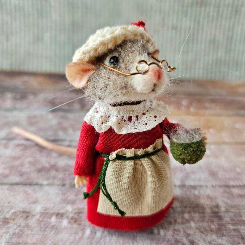 Cute Needle Felted Mouse002