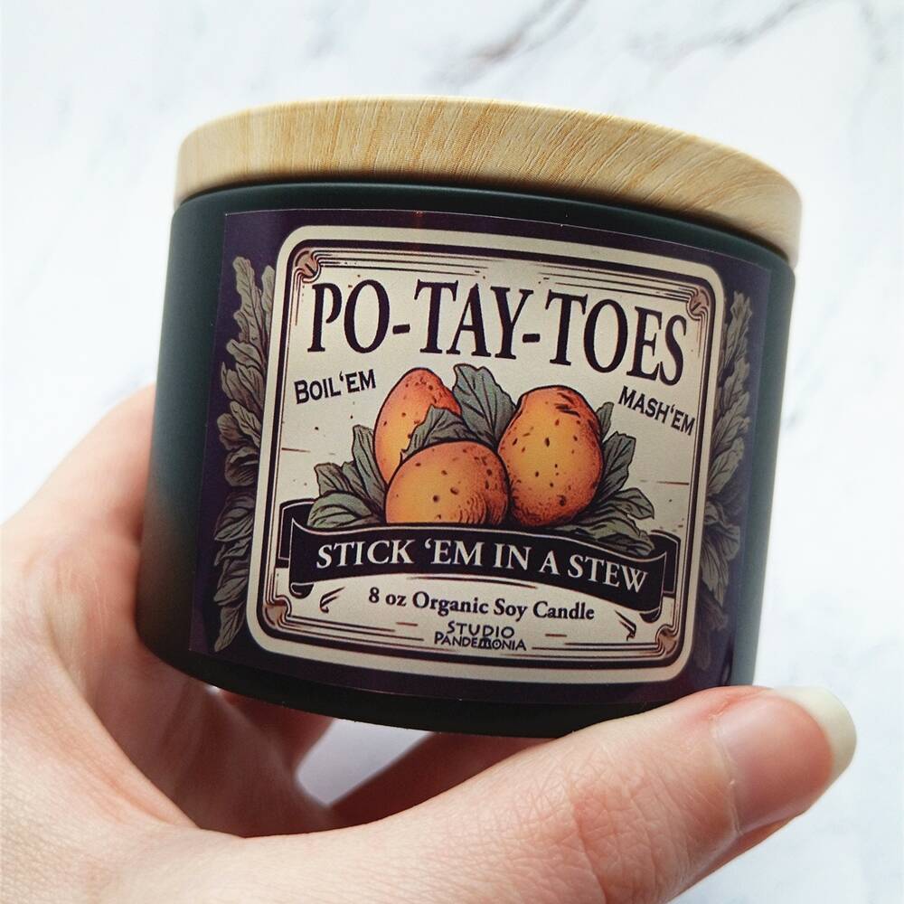 Lord of the Rings Fantasy Inspired Wood Wick Tin Candles